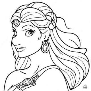 Megara Coloring Page 50482-40432