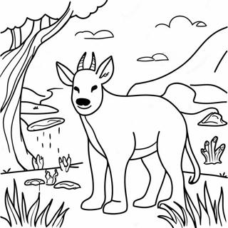 Vibrant South African Wildlife Coloring Page 50503-40437