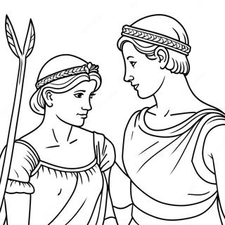 Diana And Roma Coloring Page 5051-4202