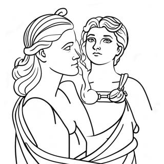 Diana And Roma Coloring Page 5051-4203