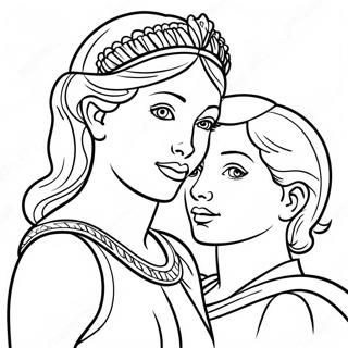 Diana And Roma Coloring Page 5051-4204