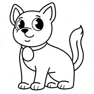 Anime Dog Coloring Page 50522-40450