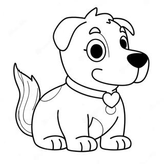 Anime Dog Coloring Page 50522-40451