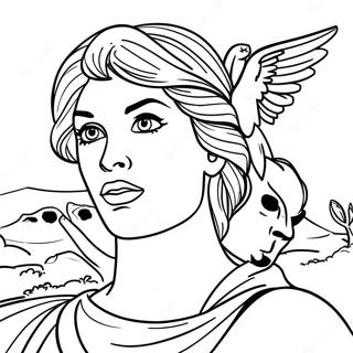 Adventurous Diana And Roma Coloring Page 5052-4209