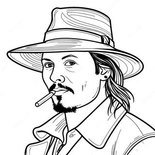 Johnny Depp Coloring Pages