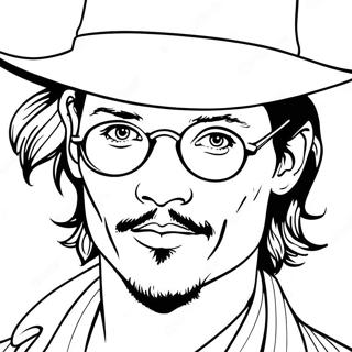 Johnny Depp Coloring Page 50542-40468