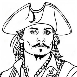 Pirate Johnny Depp Coloring Page 50543-40472