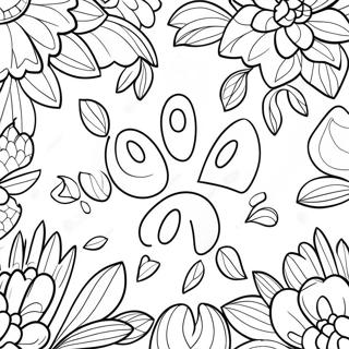 Paw Print Coloring Page 50572-40491