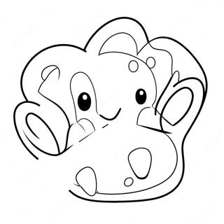 Cute Puppy Paw Print Coloring Page 50573-40494