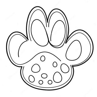 Cute Puppy Paw Print Coloring Page 50573-40495