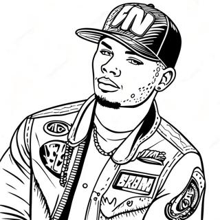 Kane Brown Coloring Page 50592-40522