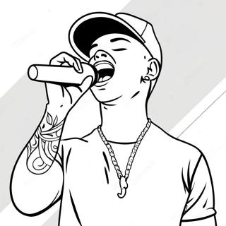 Kane Brown Singing On Stage Coloring Page 50593-40506