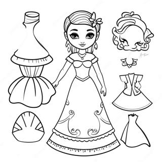 Marisole Monday Paper Doll Coloring Pages