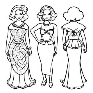 Marisole Monday Paper Doll Coloring Page 50602-40511