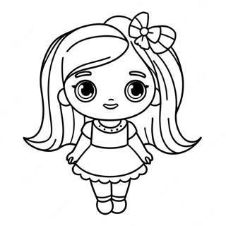 Cute Marisole Monday Paper Doll Coloring Page 50603-40516