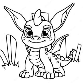 Spyro The Dragon Skylander Coloring Page 50613-40530