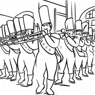 Marching Band Coloring Pages