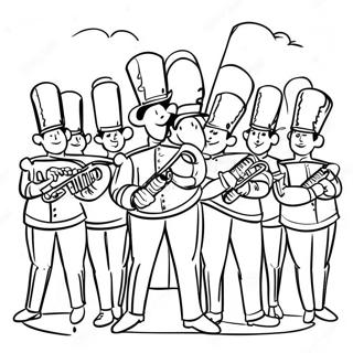 Marching Band Parade Coloring Page 50622-40526