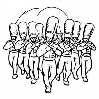 Marching Band Parade Coloring Page 50622-40527