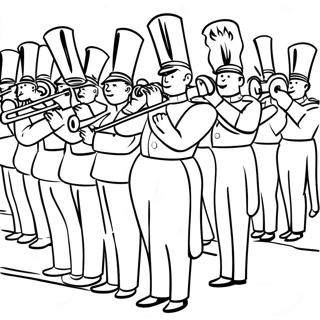 Marching Band Parade Coloring Page 50622-40528