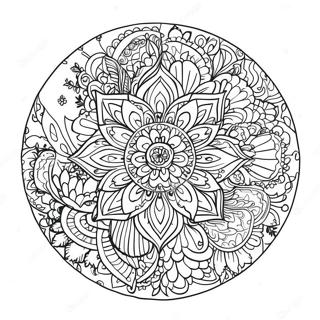 Serene Mandala Coloring Page 5062-4216