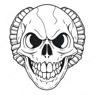 Ferocious Skull Crawler Coloring Page 50643-40547