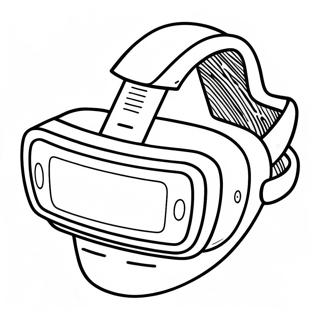 Futuristic Vr Headset Coloring Page 50653-40561