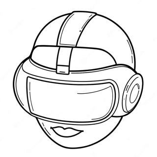 Futuristic Vr Headset Coloring Page 50653-40564