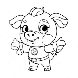 Alpha Pig Super Why Coloring Page 50662-40558