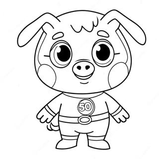 Alpha Pig Super Why Coloring Page 50662-40559