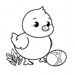 Easter Chick Coloring Page 50692-40591