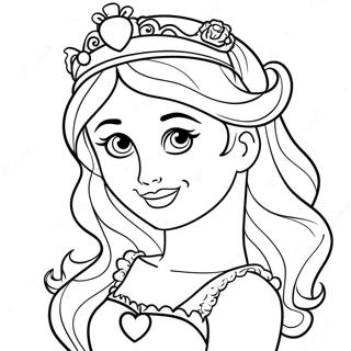 Girly Princess Coloring Page 50712-40611