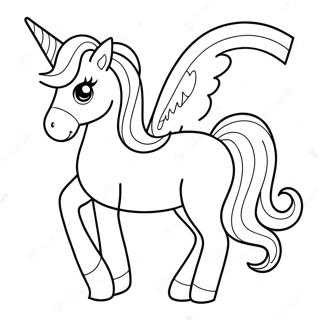 Cute Unicorn Girly Coloring Page 50713-40604