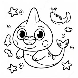 Baby Shark Halloween Coloring Page 5071-4227