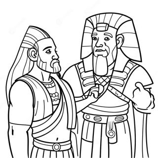 Moses And Pharaoh Coloring Pages