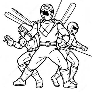 Power Rangers Samurai Coloring Pages