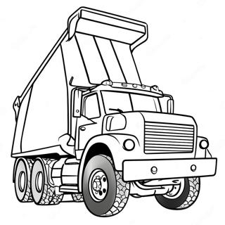 Dump Truck Coloring Pages