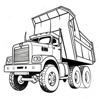 Dump Truck Coloring Page 5081-4234