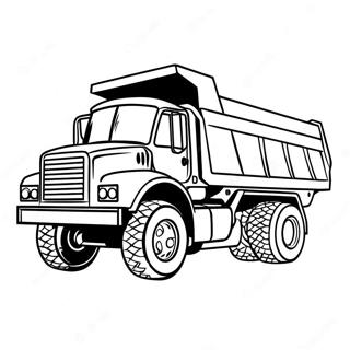 Dump Truck Coloring Page 5081-4235