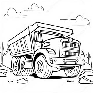 Dump Truck Coloring Pages