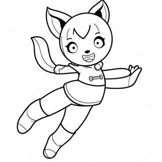 Rena Rouge In Heroic Pose Coloring Page 50833-40698