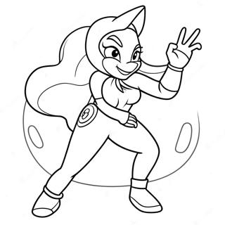 Rena Rouge In Heroic Pose Coloring Page 50833-40700