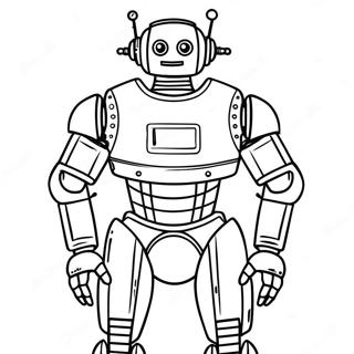 Futuristic Robot Coloring Page 50843-40710