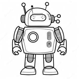 Futuristic Robot Coloring Page 50843-40711