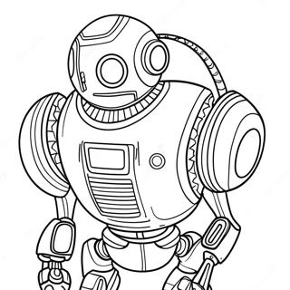 Futuristic Robot Coloring Page 50843-40712