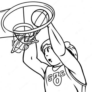 Slam Dunk Coloring Pages