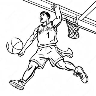 Exciting Slam Dunk Action Coloring Page 50853-40719