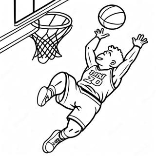 Exciting Slam Dunk Action Coloring Page 50853-40720