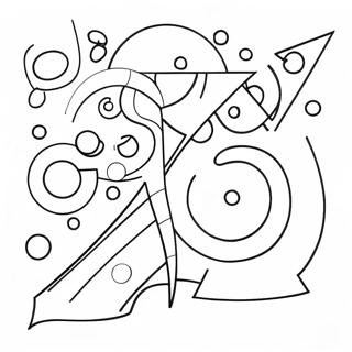 Kandinsky Abstract Shapes Coloring Page 50862-40725