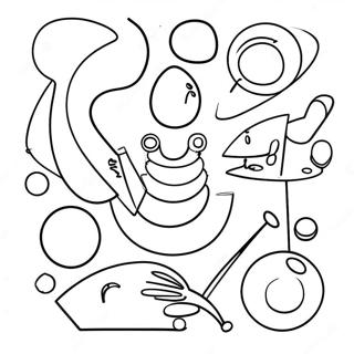 Kandinsky Abstract Shapes Coloring Page 50862-40727